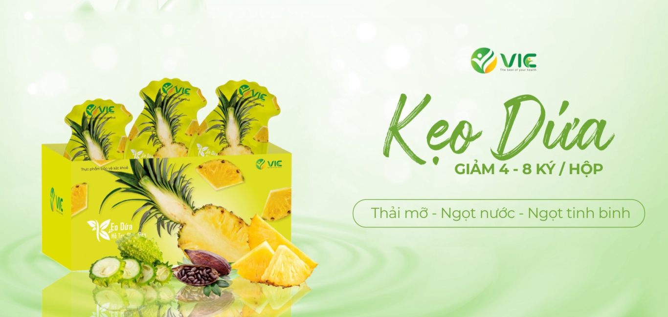 kẹo dứa giảm cân VIC